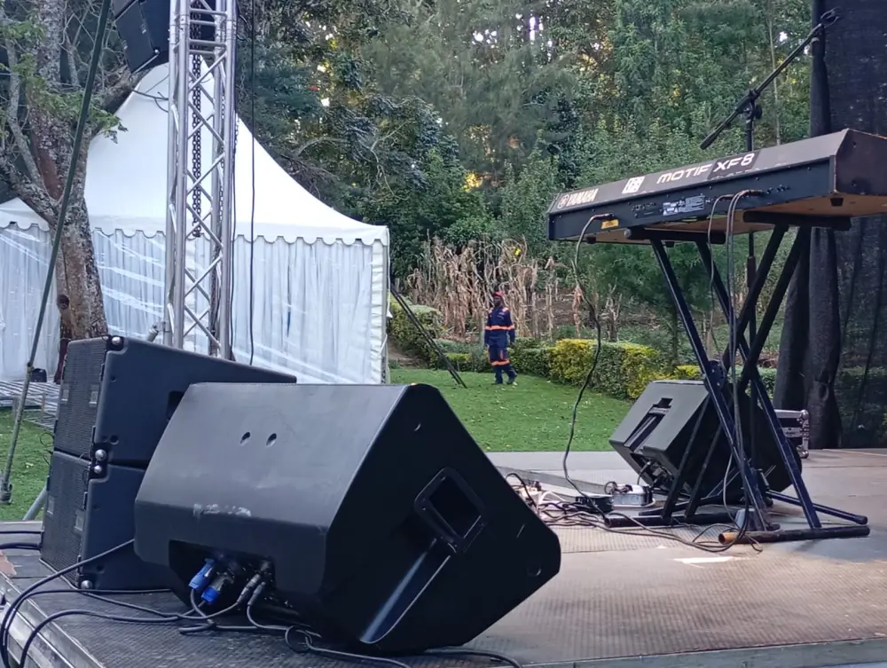Live concert sound setup by Backline Concepts in Nairobi, Kenya